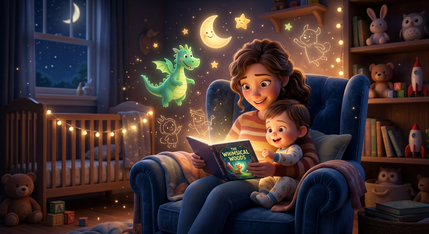 Gece Masallarının Büyüsü: Çocuklarda Kelime Dağarcığını ve Uyku Kalitesini Artırmak