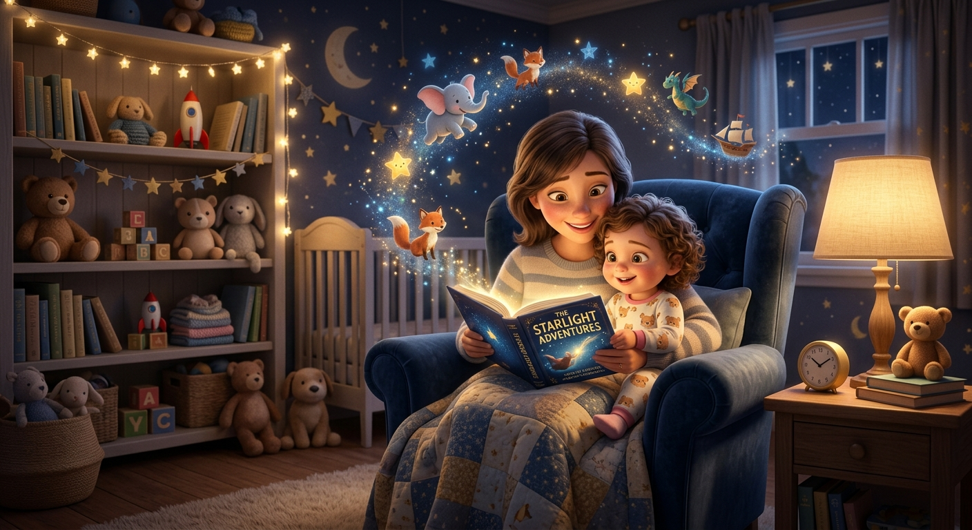 Sweet Dreams and New Words: Why Bedtime Stories Are a Toddler’s Secret Superpower