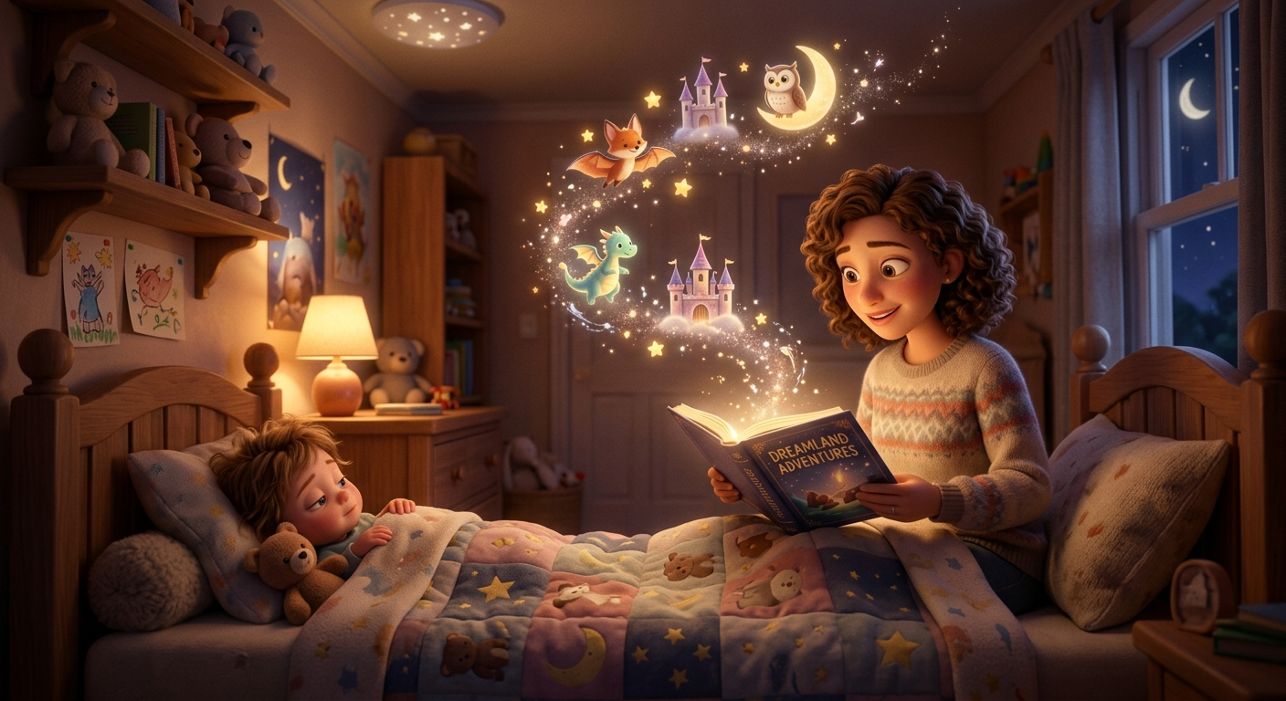 Uyku Öncesi Masalların Büyüsü: Yürümeye Başlayan Çocuğunuz İçin Daha İyi Uyku ve Daha Geniş Kelime Hazinesi