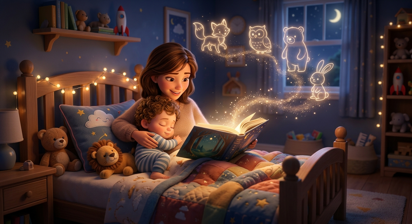 Tatlı Rüyalar ve Büyük Kelimeler: Uyku Öncesi Masalları Neden Küçük Çocukların Süper Gücüdür?