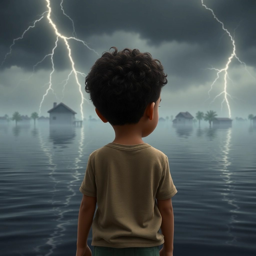 İbrahim , toddler boy with brown curly hair, medium skin color, wearing Casual clothing, Looks concerned while listening to the story., Indoor living room., Soft light, creating a sense of seriousness. and Worried and empathetic., Pixar-like character design, octane render, highly detailed., Close-up of İbrahim's face showing concern.,
